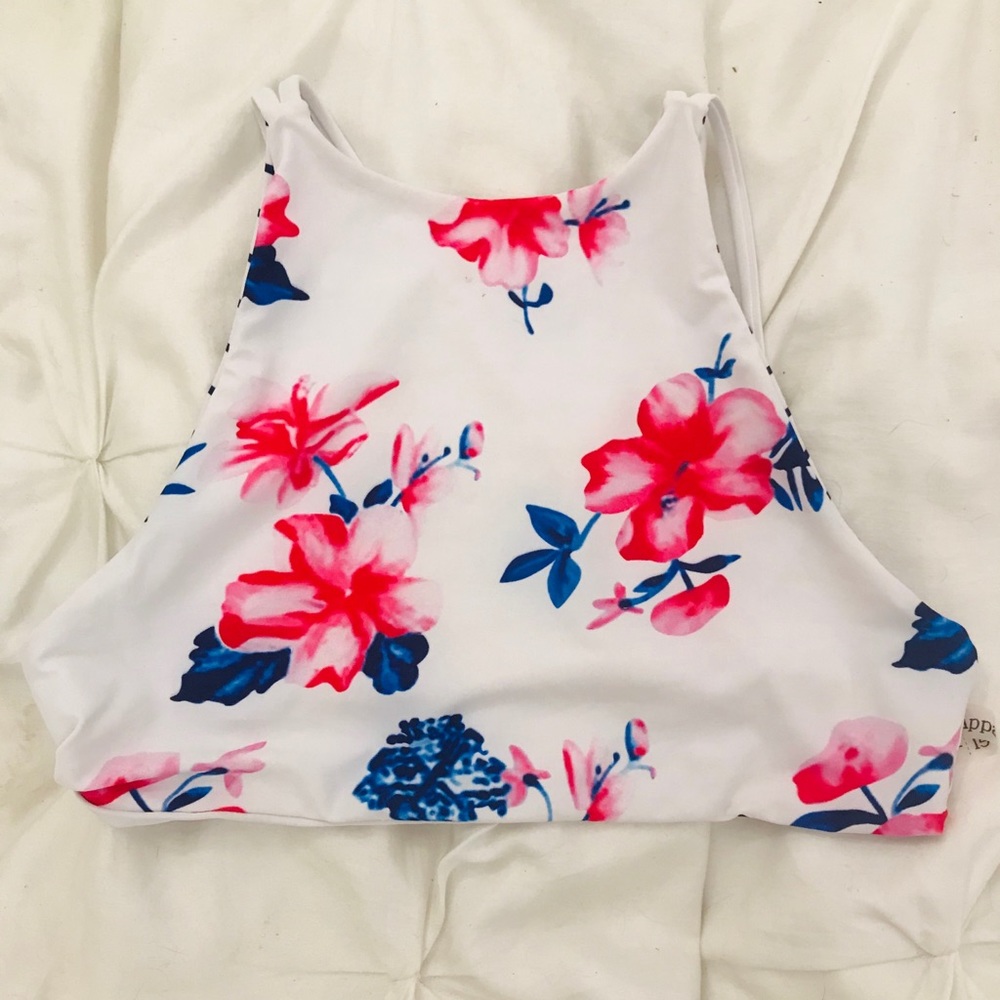 brand new with tags reversible halter bikini top!
